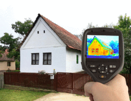 Picture of infrared camera for moisture detection